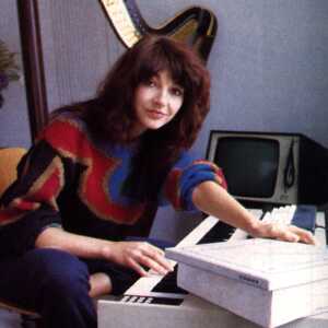 Kate Bush playing keyboard